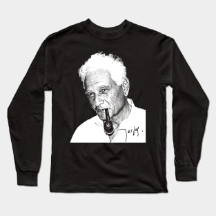 Jacques Derrida / Philosopher Fan Art Design Long Sleeve T-Shirt